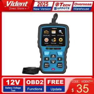 Vident iEasy310Pro Lettore di codici scanner OBD2 Controllo motore Strumento di scansione diagnostica OBDII EOBD Scanner DTC Lookup Aggiornamento gratuito