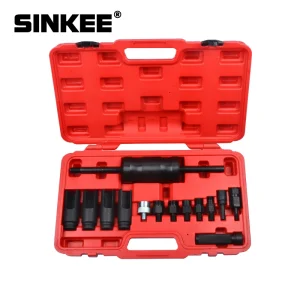 14 Pcs Iniezione Estrattore Extractor Tool Kit Per Bosch Delphi Deso Siemens Diesel Iniettore Remover Common Rail Adattatore SK1218