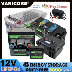 VariCore 12.8V/12V 340Ah 310ah 280ah 120AH LiFePO4 Batteria Al Litio Ferro Fosfato Batterie 8000Cycles per Touring car Tax Free