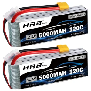 HRB 3S 11.1V 5000mah RC Lipo Batteria 120C Con Connettore XT60 per 1/10 1/12 RC Auto Camion RC Aereo RC Barca Auto Batteria