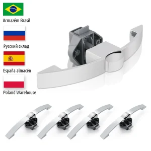 KAK 5 Pack Camper Car Pulsante Chiusura a scatto Blocco senza chiave RV Caravan Barca Maniglia per armadio a motore Serrature per cassetti Maniglia per mobili Hardware