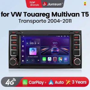 Junsun 7 ” 9 ” CarPlay Android Auto Autoradio Per VW Touareg Multivan T5 Transporter 2004-2009 GPS Multimediale Intelligente