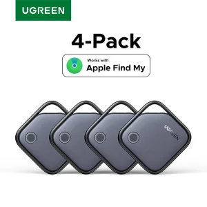 UGREEN Localizzatore Bluetooth intelligente, Localizzatore chiavi Localizzatore di oggetti SmartTag Fino a 2 anni Batteria Localizzatore telefono per Apple Trova mio (solo IOS)