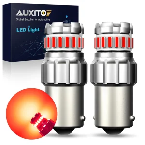 AUXITO 2 Pz BA15S 1156 LED Rosso Luce Freno di Arresto P21W Bianco Giallo DRL Inversione Per AUDI BMW E46 E90 F10 F20 F30 E39 E60 CHEVROLET