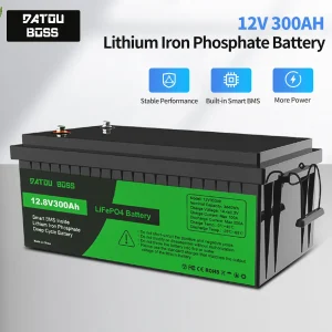 Generatore solare ricaricabile con batteria al litio DATOUBOSS 12V100A200A300A LiFePO4 con sistema di accumulo solare BMS Ciclo profondo