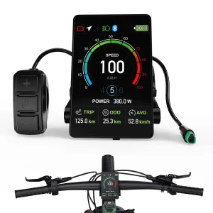 Ebike Display Per BAFANG CAN BUS BBS Motore DPC010 DPC080 EKD01 Bluetooth Bici Elettrica Computer 5PIN Maschio Tachimetro Bicicletta