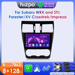 Sistemi intelligenti per auto Hizpo per Subaru Forester WRX e STI XV Crosstrek Impreza 2015 2016 – 2018 GPS Stereo Navi 2din Carplay