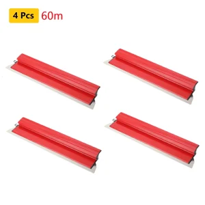 1/2/4 pezzi 60 cm lama per scrematura spatola per lisciare cartongesso in acciaio inossidabile per ampia area di lavoro decorazione della parete strumento di costruzione
