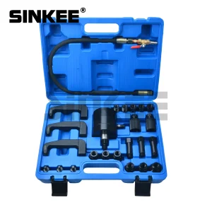 NUOVO 24pc Kit di strumenti per estrattore per iniettori pneumatici Set di estrattori per rimozione iniettori di vibrazione d’aria professionale