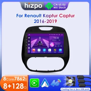 Hizpo 7862 Autoradio Per Renault Kaptur Captur 2016 – 2019 Wireless Carplay Sistema Intelligente Multimediale Android Auto 4G 2Din
