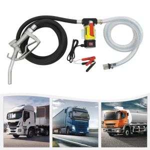 Pompa diesel Pompa olio combustibile con tubo flessibile Pistola automatica elettrica autoadescante 12V 45L