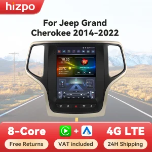 Hizpo per Tesla Style Android 14 per Jeep Grand Cherokee 2014 -2022 Car Multimedia Stereo Player navigazione GPS Autoradio 9.7″