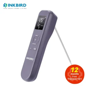 INKBIRD IHT-1M termometro per alimenti IR portatile 3-In-1 lettura istantanea sonda pieghevole termometro digitale per cucinare cottura Grillin