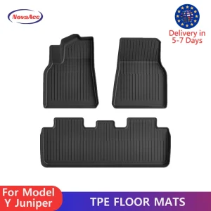 NovaAcc per Tesla Model Y 2025 Fodere per pavimenti Juniper Trunk Mat Liner Spedizione resistente all’acqua per tutte le stagioni dal magazzino Polonia