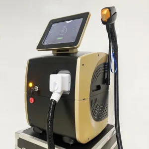 2025 Il più nuovo dispositivo portatile per la depilazione dell’oro nero 755nm 808nm 1064nm Macchina per la depilazione a diodi Ice Titanium 3 lunghezze d’onda Pai