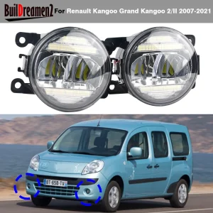 2 pezzi 30W auto Canbus LED fendinebbia lampada di marcia diurna accessori DRL H11 per Renault Kangoo Grand Kangoo 2/II 2007-2021