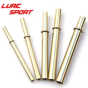 LureSport 5 set puntali in ottone cromato tubo di collegamento asta di dimensioni miste asta componente di costruzione palo di riparazione accessorio fai da te