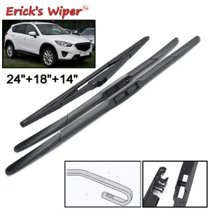 Erick’s Tergicristallo Anteriore e Posteriore Spazzole Tergicristallo Set Per Mazda CX-5 CX5 KE 2012 – 2017 Parabrezza Parabrezza Spazzole 24 “+ 18” + 14 “