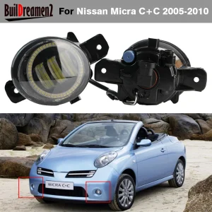 2 pz 30W auto anteriore LED Angel Eye fendinebbia DRL Daytime Running Lamp H11 per Nissan Micra March C + C (K12) convertibile 2005-2010