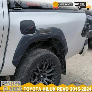 Parafanghi per Toyota Hilux 2015-2024 SR5 ROCCO ROGUE Coprimozzo Ruota Opaco Raso Nero Guard Parafanghi Accessori Auto
