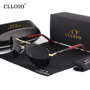 CLLOIO occhiali da sole polarizzati in alluminio classici da uomo occhiali da guida da donna occhiali da sole da pilota occhiali da sole Vintage maschili firmati di marca