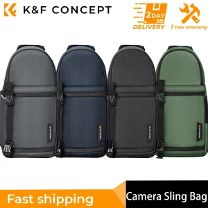 Borsa da Viaggio per Fotocamera K&F CONCEPT, Borsa a Tracolla Impermeabile, Zaino per Fotocamera DSLR/SLR, Borse per Fotografia