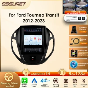 Autoradio da 9,7″ per Ford B-Max 2012-2018 Transit/ Tourneo Courier 2013-2021 Transit/ Tourneo (Alta configurazione) con Carplay