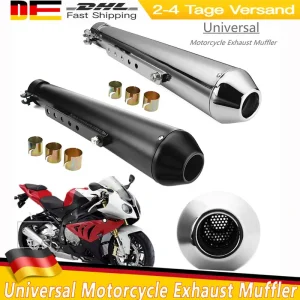 Silenziatore di scarico moto universale Retro Vintage Classic Galvanotecnica Escap Moto per Harley Cafe Racer Bobber CG125 SR400