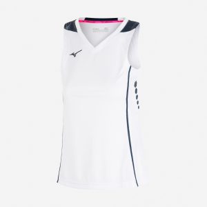 Mizuno Hex Rect W – Polo Tennis – Donna – Bianco