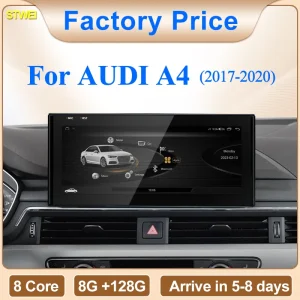 STWEI Prezzo di Fabbrica 10.25 “Android13 AUTO Carplay Per 2017 AUDI A4 A5 S5 B9 Lettori Video Auto Navigazione GPS Multimediale Centrale