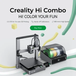 Stampante 3D Creality Hi Combo, Ultima Tecnologia di Stampa Multicolore con Sistema di Filamenti CFS, Stampanti 3D Veloci Fai-da-Te
