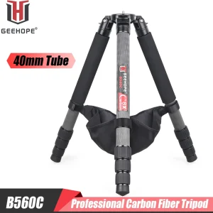 GEEHOPE B560C Treppiede Professionale per Fotocamera, Tubo da 40mm, Carico Massimo 30kg, Super Stabile, Supporto per Fotocamera per Birdwatching