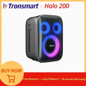 Tronsmart Halo 200 altoparlante Bluetooth Karaoke Party Speaker con sistema audio a 3 vie uscita 120W ingresso per chitarra microfono integrato/cablato