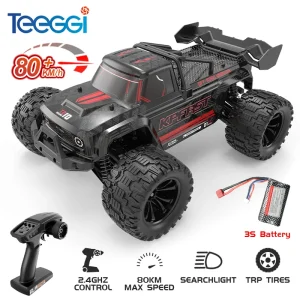 Teeggi 4WD 2.4G RC Drift Car 80KM/H 1:14 Auto da corsa fuoristrada ad alta velocità Brushless 3S Telecomando Auto Camion Giocattolo per il regalo