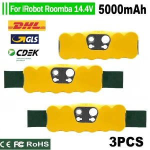 Batteria ricaricabile 5000mAh NI-MH 14.4V 5.0Ah Batteria per iRobot Roomba 500 600 700 800 900 595 620 650 780 890 batterie