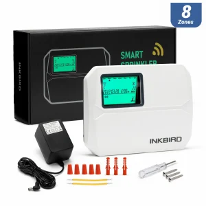 INKBIRD WIFI Controller di irrigazione sistema programmabile per irrigatore intelligente a 8 Zone Timer di irrigazione digitale App gratuita e Monitor LCD