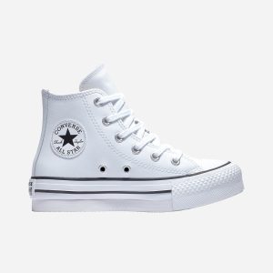 Converse Chuck Taylor All Star Eva Lift Lth Ps Jr – Scarpe Sneakers – Bianco