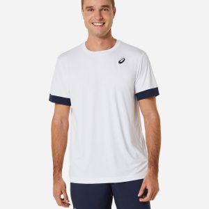 Asics Court M – T-shirt Tennis – Uomo – Bianco