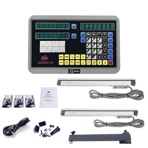 Nuovo GCS900-2D Lettura digitale DRO a 2 assi Display AC110V/220V e 2 pezzi Encoder scala lineare 50-1000mm per tornio di fresatura Dro