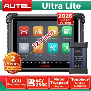 Autel MaxiCOM Ultra Lite Scanner Strumento diagnostico superiore Scanner OBD 2 anni di aggiornamento Programmazione ECU Scanner automobilistico Mappa topologica