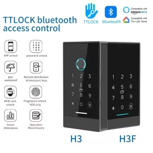 TTlock H3/H3F sistema di controllo accessi per porte con impronte digitali apri Bluetooth per interfono NFC tastiera per cancello elettrico 13.56Mhz RFID Card