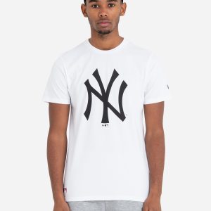 New Era Mlb Big Logo Regular New York Yankees M – T-shirt – Uomo – Bianco