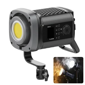 Ulanzi VL-200Bi 200W bicolore V-Mount COB Video Light Fill Light 2700-6500K bokens Mount COB Light con ventola di raffreddamento