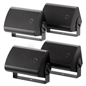 Altoparlante da esterno Herdio da 4 pollici, subwoofer stereo wireless passivo da 400 W, altoparlante audio a gamma completa per musica e bassi, per home theater