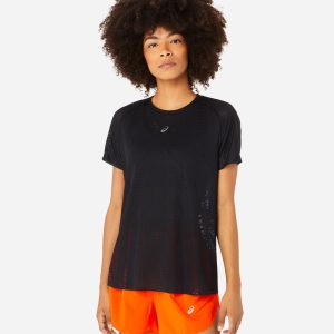 Asics Metarun W – T-shirt Running – Donna – Nero