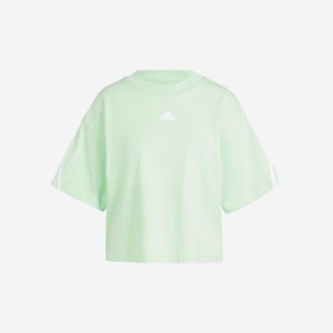 Adidas 3stripes W – T-shirt – Donna – Verde