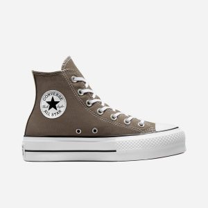 Converse Chuck Taylor All Star Lift High Canvas W – Scarpe Sneakers – Donna – Grigio