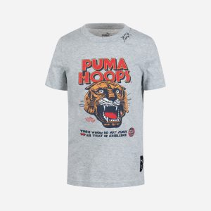 Puma Boy Graphic Cat Jr – T-shirt – Grigio