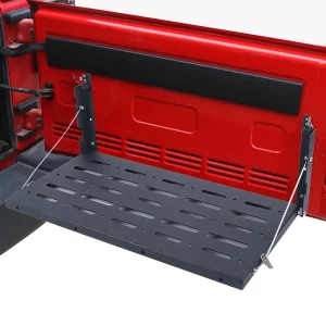 Portellone posteriore per auto Porta posteriore Scaffale pieghevole Portaoggetti per bagagli da carico per Jeep Wrangler JK 2007-2017