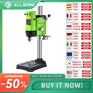 Mandrino elettrico 3-16mm del trapano del banco del supporto del trapano del banco di BG-5157 1050W di allun Mini